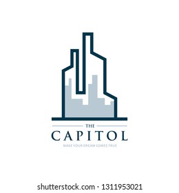 abstract building ideas design vector. Real estate logo template. 