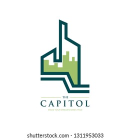 abstract building ideas design vector. Real estate logo template. 