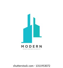 abstract building ideas design vector. Real estate logo template. 