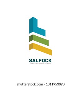abstract building ideas design vector. Real estate logo template. 