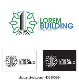 Abstract building logo concept .