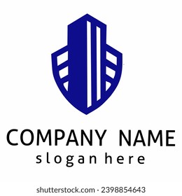 Abstract Building logo design. Building icon. Suitable for brand, advertising, real estate, construction, house, home, apartment, business card, corporate, brand identity, etc.