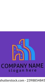Abstract Building logo design. Building icon. Suitable for brand, advertising, real estate, construction, house, home, apartment, business card, corporate, brand identity, etc.