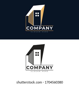 Plantilla de diseño del logotipo de construcción abstracta