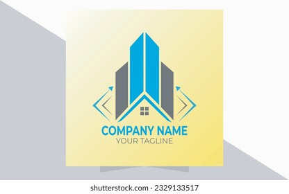 abstract building logo design template