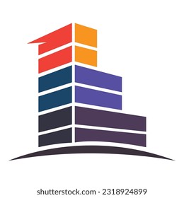 Resumen Vector de diseño del logotipo de construcción