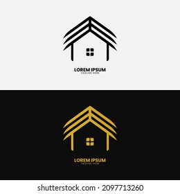 Abstract building logo with an elegant concept. suitable for housing, companies, consultants, etc