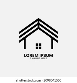 Abstract building logo with an elegant concept. suitable for housing, companies, consultants, etc