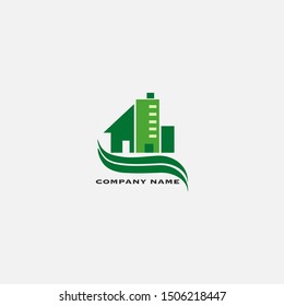 Abstract Building logo icon design template for Real estate, villa, property, contractors and more construction business.