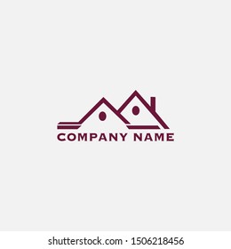 Abstract Building logo icon design template for Real estate, villa, property, contractors and more construction business.