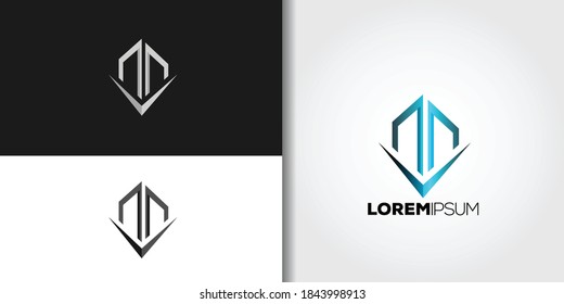 abstract building logo set idea template vector