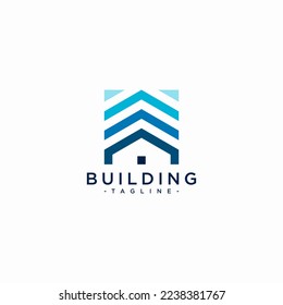 abstract building logo square shape