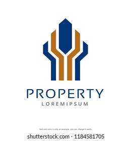 Abstract Building Logo Template Design Vector, Emblem, Concept Design, Creative Symbol, Icon