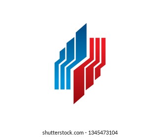 Abstract Building Logo Template, Icon, Symbol - Vector