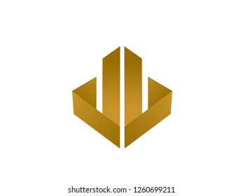 Abstract Building Logo Template, Symbol, Icon