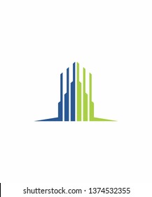 Vector del logotipo de construcción abstracto 001