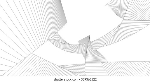 Abstract building. Modern architecture background