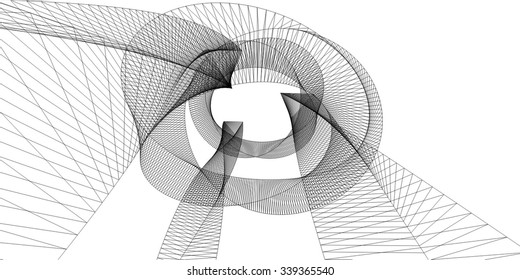 Abstract building. Modern architecture background