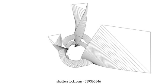 Abstract building. Modern architecture background