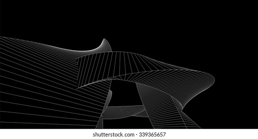 Abstract building. Modern architecture background