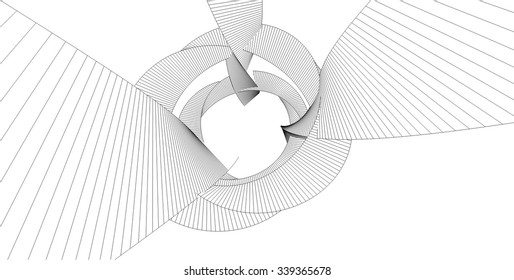 Abstract building. Modern architecture background