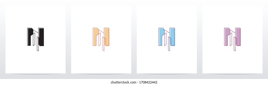 Abstract Building On Letter Logo Design N