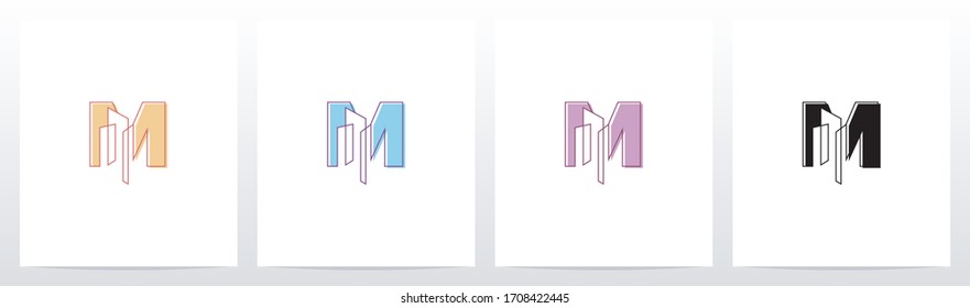 Abstract Building On Letter Logo Design M