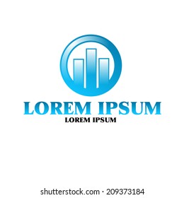 abstract building or a pyramid scheme  design concept real estate agency or business vector logo design template