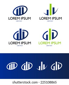 abstract building or a pyramid scheme  design concept real estate agency or business vector logo design template