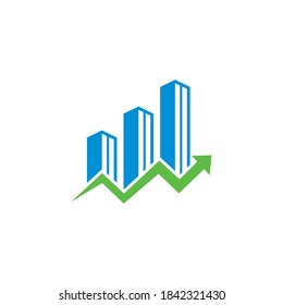 Vector de construcción abstracto, logotipo inmobiliario