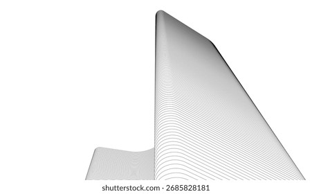 Edificios Abstractas, dibujo arquitectónico 3D 