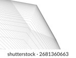 Abstract buildings architectural drawing 3d