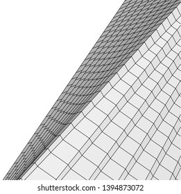 abstract buildings, architectural drawing 3d