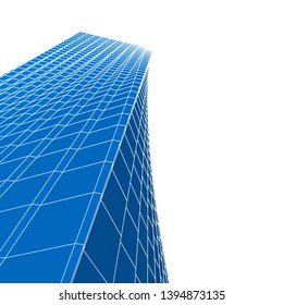 abstract buildings, architectural drawing 3d
