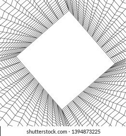 abstract buildings, architectural drawing 3d