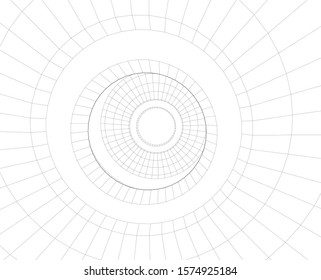abstract buildings, architectural drawing 3d