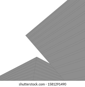 abstract buildings, architectural drawing 3d