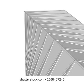 abstract buildings, architectural drawing 3d