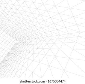 abstract buildings, architectural drawing 3d