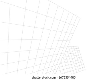 abstract buildings, architectural drawing 3d