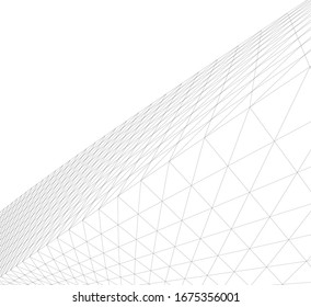 abstract buildings, architectural drawing 3d