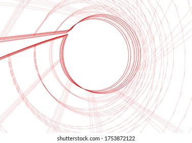 abstract buildings, architectural drawing 3d