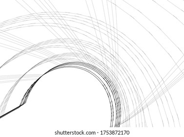 abstract buildings, architectural drawing 3d