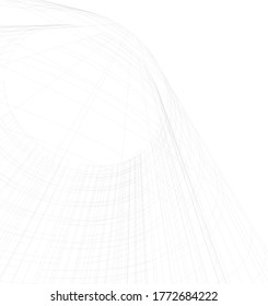 abstract buildings, architectural drawing 3d
