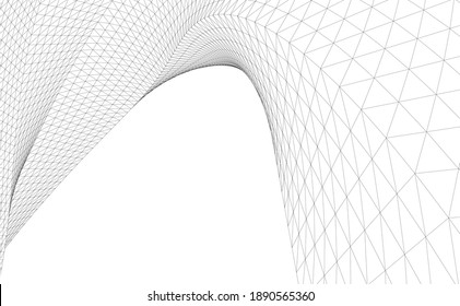 abstract buildings architectural drawing 3d