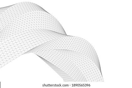 dibujo arquitectónico de edificios abstractos 3d