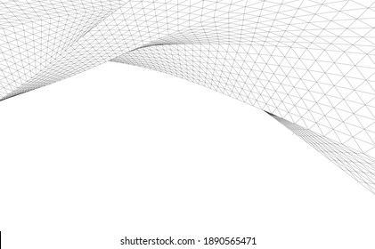 abstract buildings architectural drawing 3d