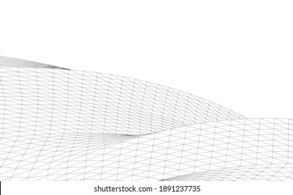 abstract buildings architectural drawing 3d