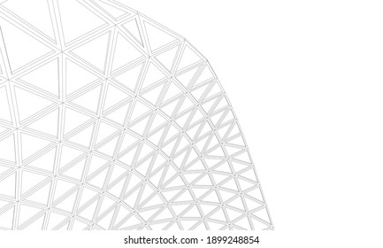 abstract buildings architectural drawing 3d