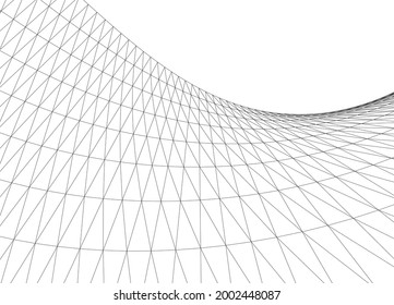 abstract buildings architectural drawing 3d